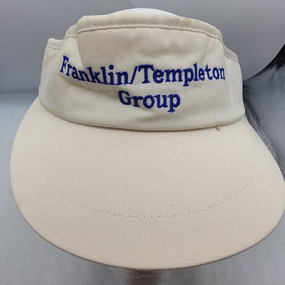 Franklin Templeton Group Embroidered Texace Visor Hat Beige Adjustable Casual - Picture 5 of 7